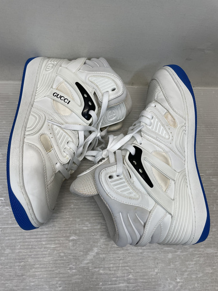 GUCCI BASKET ハイカットスニーカー 6 1/2 白 661301