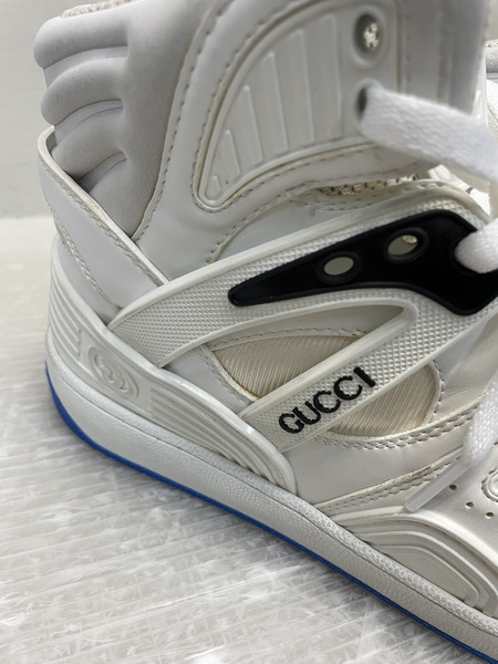 GUCCI BASKET ハイカットスニーカー 6 1/2 白 661301