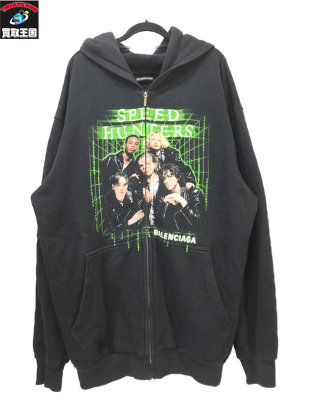 BALNCIAGA 19ss SpeedHunter Zip Hoodie パーカー sizeXS　黒