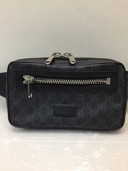 GUCCI/GGスプリーム/ウエストバッグ/ブラック/474293-520981[値下]