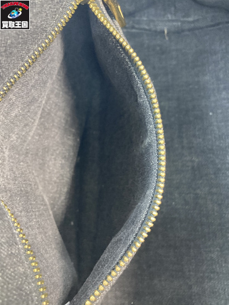 PRADA プラダ カナパ ハンドバッグ ブラック デニム 