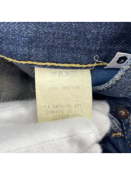 A BATHING APE デニム・ジーンズ 00~90S デニムパンツ L ブルー