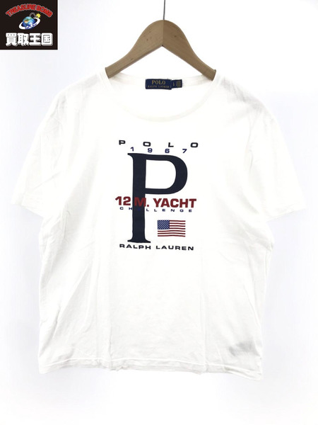 POLO RALPH LAUREN 12M YACHT SSプリントTee 白 (L)