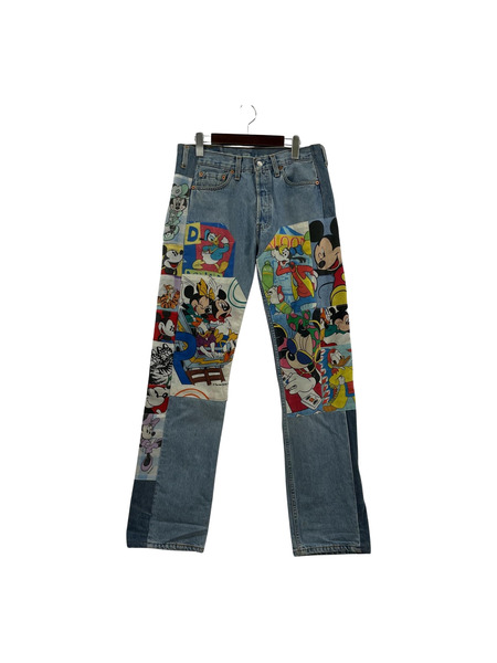 Levi's×Disney リメイクデニムパンツ W28