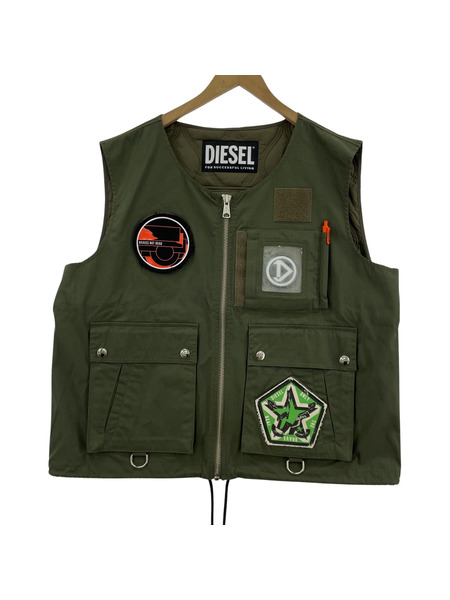 DIESEL パッチワーク/ジップアップ/J-LUKI JACKET