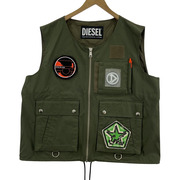 DIESEL パッチワーク/ジップアップ/J-LUKI JACKET