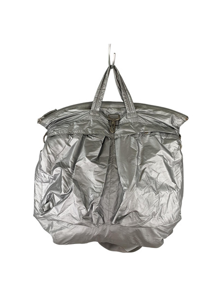 A.P.C. ソノ他バッグ ヘルメットバッグ、シルバー、ヨゴレ