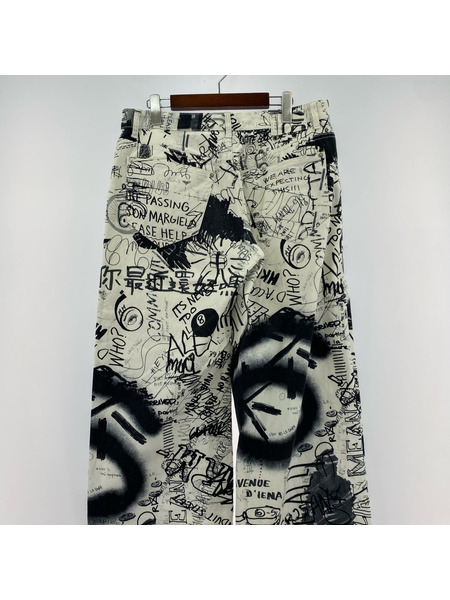 MM6 パンツ スクリブル 落書キパンツ 46