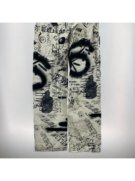MM6 パンツ スクリブル 落書キパンツ 46