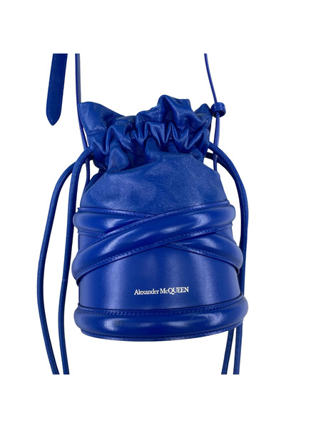 Alexander McQueen soft curve bucket bag 青