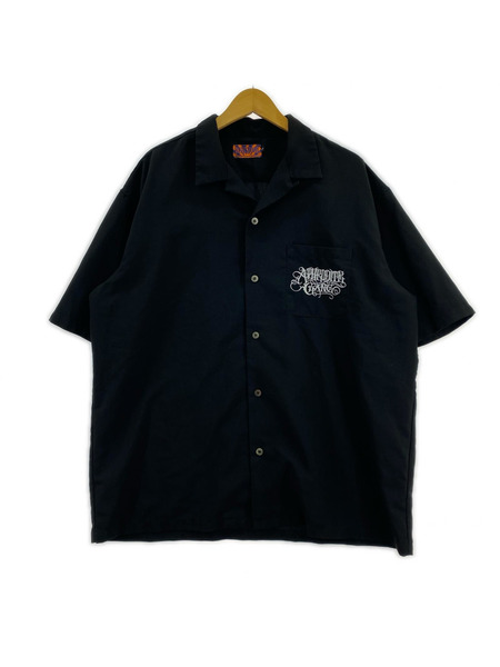 半袖シャツ BUDSPOOL オープンカラー 黒 XL