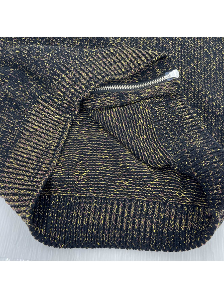Taiga Igari/24SS/Zip Knit Vest/S/ブラック
