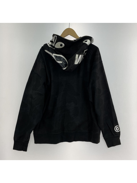 A BATHING APE Ink Camo Shark Hoodie (M)