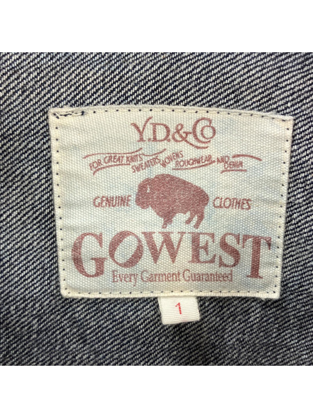 GOWEST ブルゾン・ジャンパー 1ST TYPE  Washed Loose Drill Denim 1[値下]