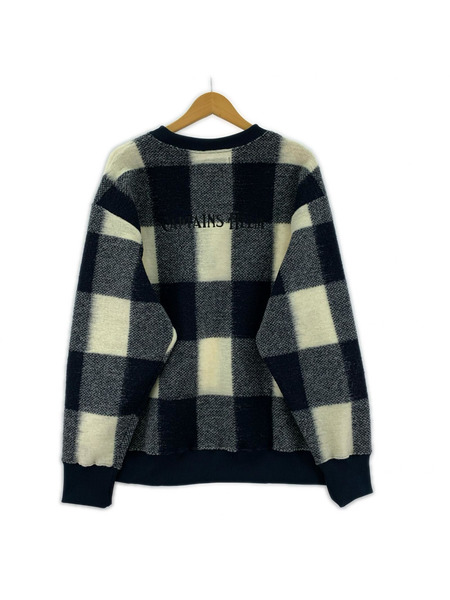 Captains Helm ニット・セーター BLOCK CHECK FLEECE CREW L