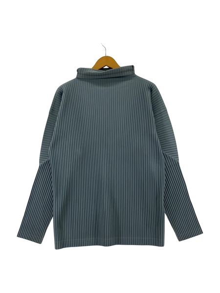 HOMME PLISSE ISSEY MIYAKE タートルネックカットソー ブルー HP03JK127 SIZE 3[値下]