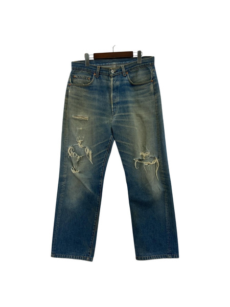 Levi's 80s ボタン裏555 W34 サックス