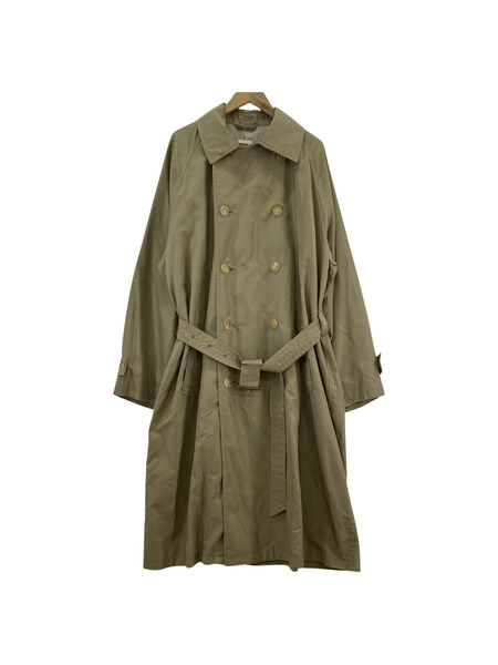 Blanc YM 20AW Silk Grosgrain Trench Coat M ゴールド