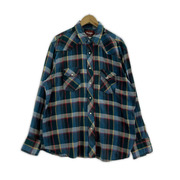 Wrangler 長袖シャツ 80s USA製 ウエスタンネルシャツ (XL)