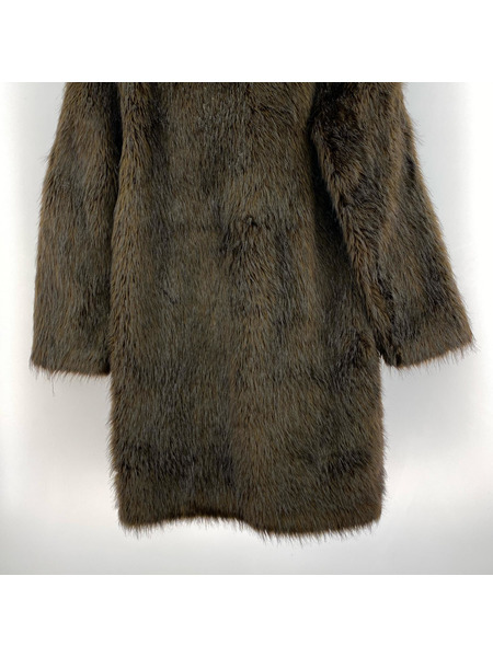 MAISON MARGIELA ソノ他 ×H&M ビーバーフェイクファーコート (44) 茶