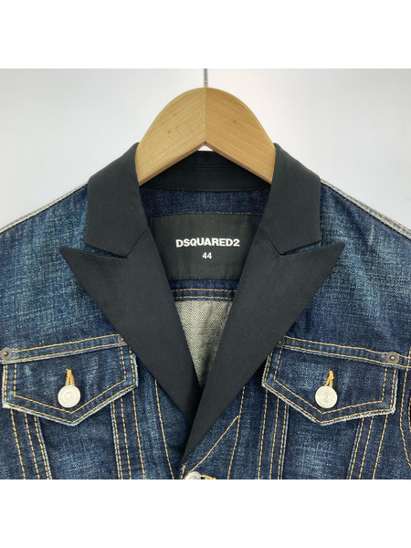 DSQUARED2 デニムジャケット ドッキングテーラードデニムジャケット