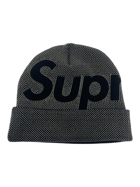 Supreme Studded Knockout Big Logo Beanie 黒