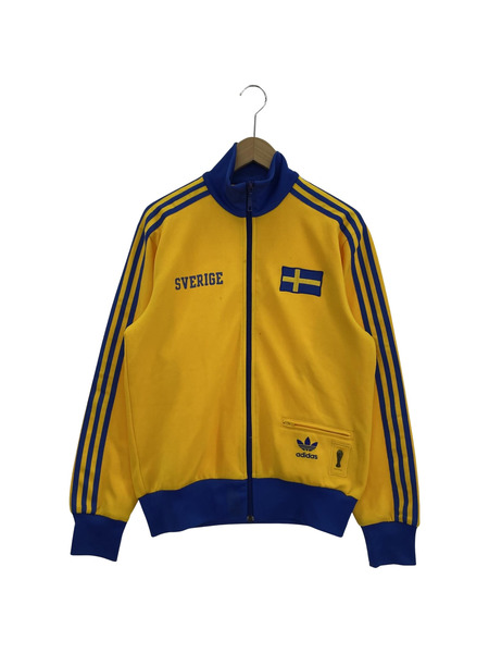 adidas 80-90s FIFA トラックジャケット M YEL×BLU