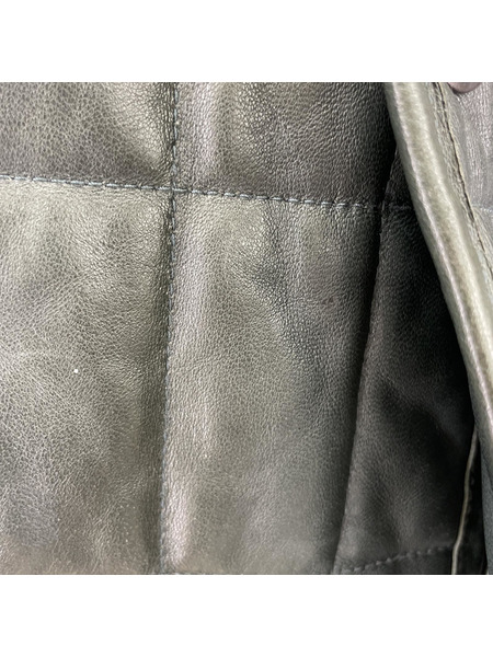 YOKE QUILTED LEATHER BLOUSON リバーシブルジャケット 3 チャコール