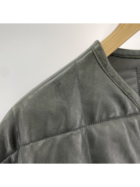 YOKE QUILTED LEATHER BLOUSON リバーシブルジャケット 3 チャコール