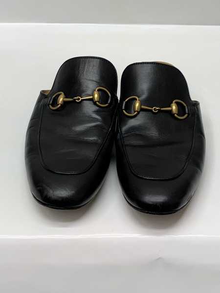 GUCCI ホースビット レザースリッパ BLK Size10.5 426219 本体のみ グッチ 靴 スリッポン[値下]