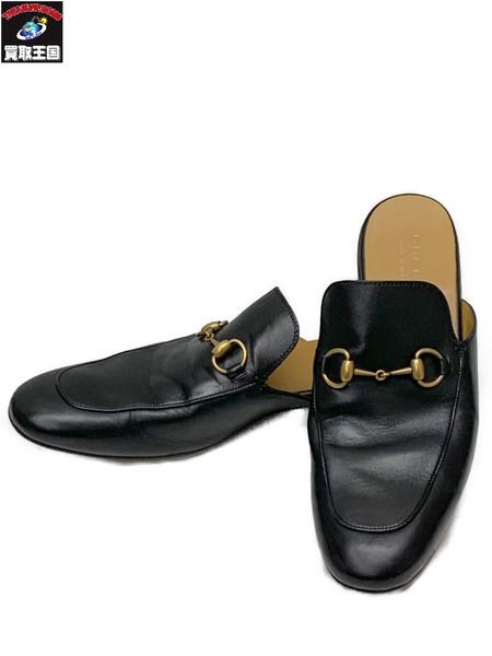 GUCCI ホースビット レザースリッパ BLK Size10.5 426219 本体のみ グッチ 靴 スリッポン[値下]