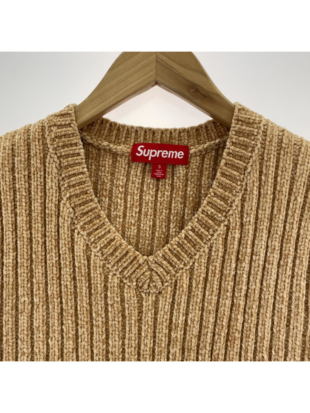 Supreme ニットベスト 茶