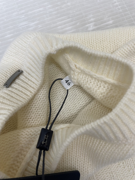 HERNO ロゴジャガードニット 46 アイボリー