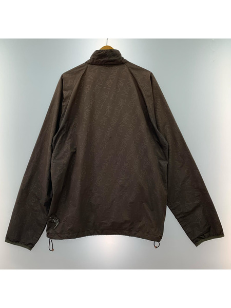 90s~ STUSSY GEAR シャドープリント ナイロンジャケット XL 茶