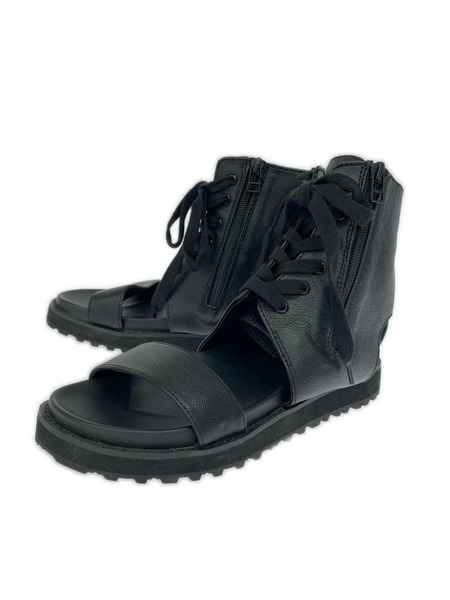 Yohji Yamamoto シューズ サイドジップ レザーブーツサンダル