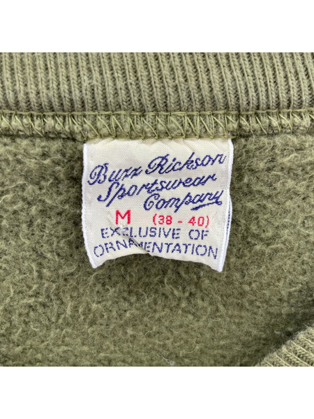 Buzz Rickson's スウェット・トレーナー カーキ M