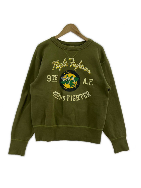 Buzz Rickson's スウェット・トレーナー カーキ M