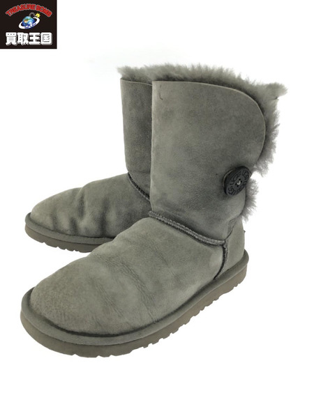 UGG W BAILEY BUTTON ムートンブーツ グレー 23㎝[値下]