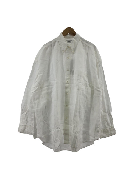 Graphpaper Linen L/S Oversized B.D. Shirt F ホワイト