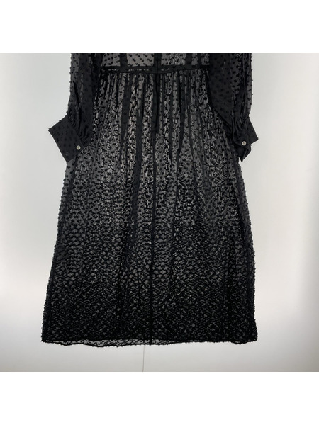Demi-Luxe BEAMS 長袖ワンピース (36) 黒