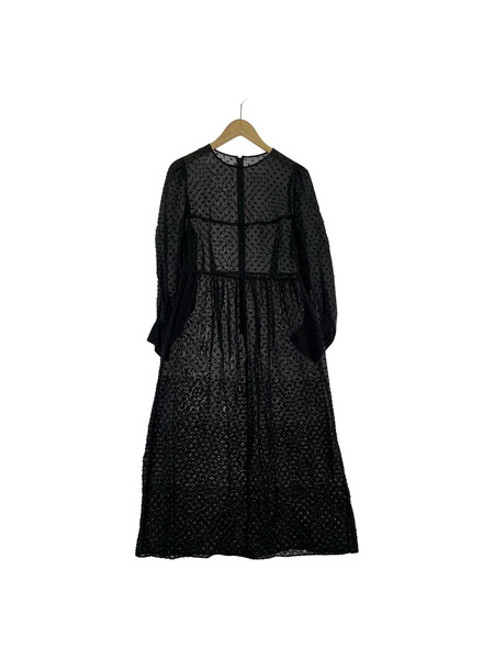 Demi-Luxe BEAMS 長袖ワンピース (36) 黒