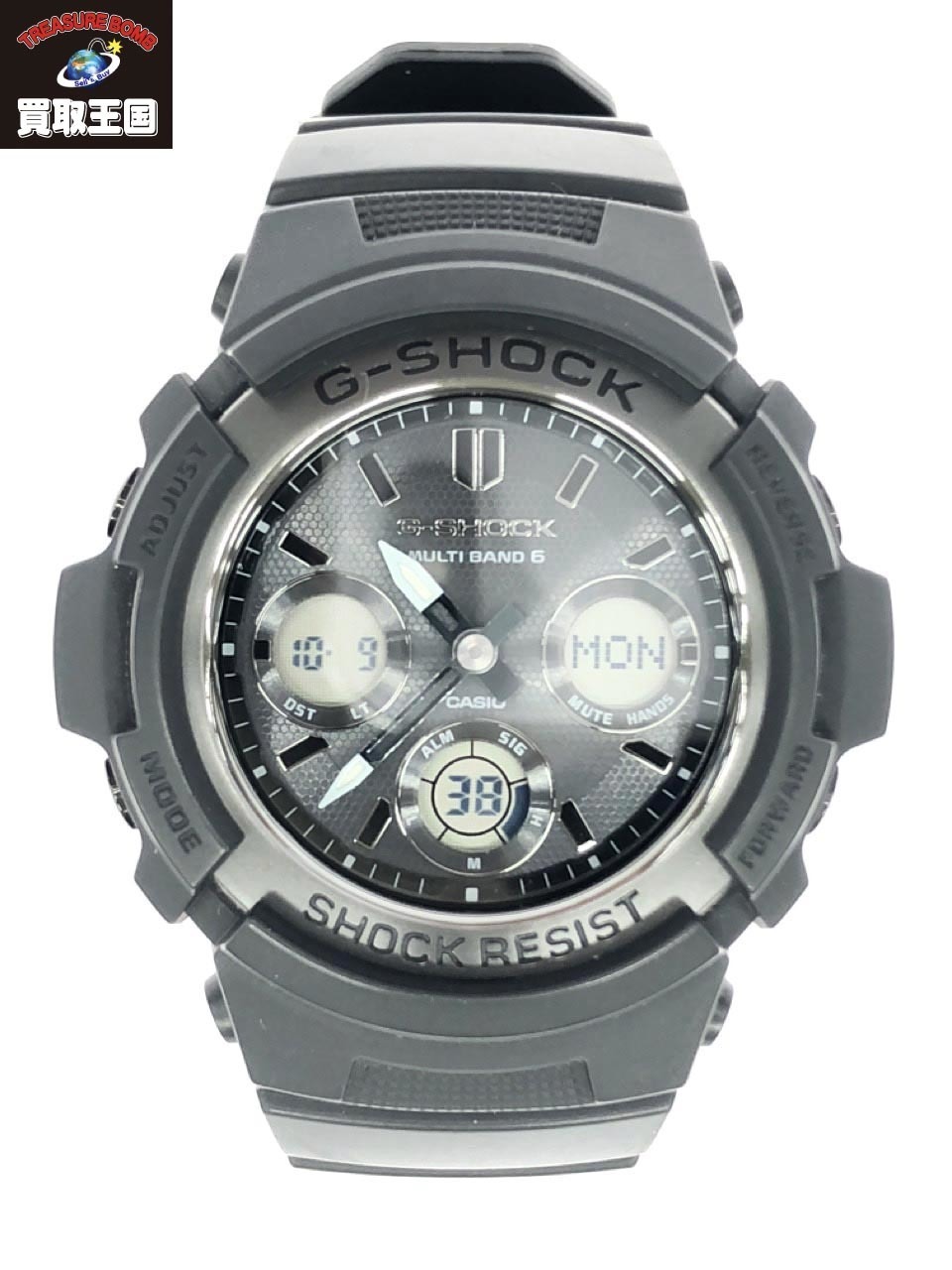 CASIO G-SHOCK AWG-M100SBB SOLAR BLACK VERYGOOD #3614