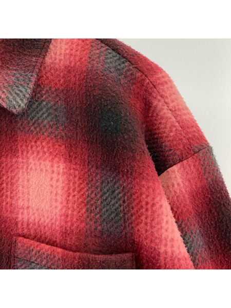 Supreme 長袖シャツ 20FW shadow plaid fleece shirt-M