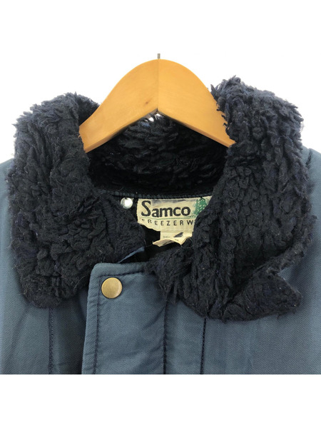 OLD・VINTAGE Samco FREEZERWEAR キルティング ワークジャケット 紺 M
