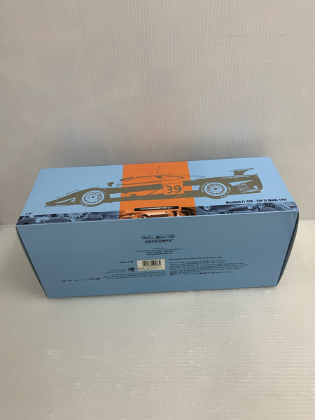 1/18 マクラーレン F1 GTR GULF TEAM DAVIDOFF BELLM/G.SCOTT/関谷 ルマン24h 1997