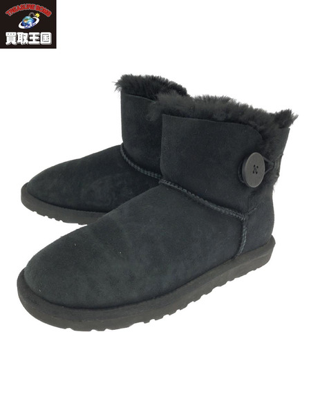 UGG W MINI BAILEY BUTTON 黒 23㎝[値下]