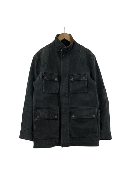 Timberland レザー ジップジャケット GRY (XS)