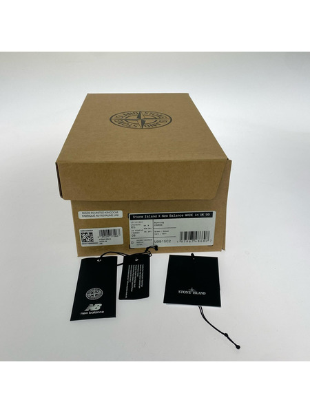 NEW BALANCE スニーカー ×STONE ISLAND 991V2 Ghost 25cm