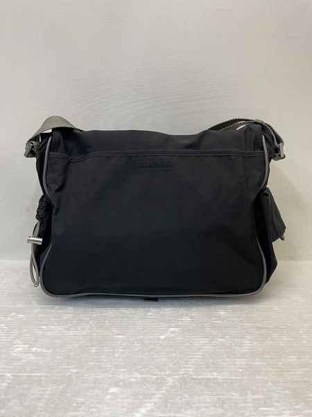 PRADA SPORT ラバーロゴ ナイロンショルダーバッグ ブラック