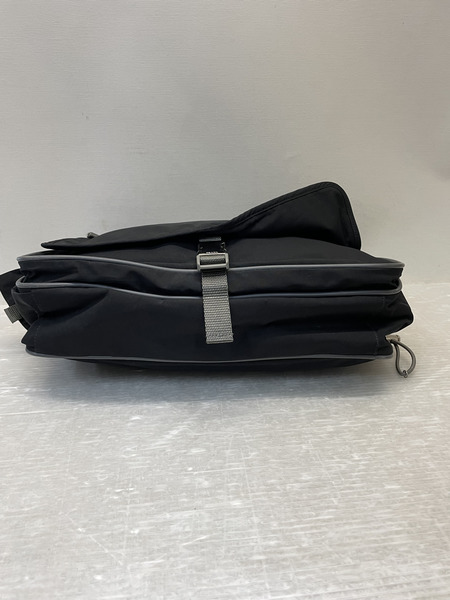 PRADA SPORT ラバーロゴ ナイロンショルダーバッグ ブラック